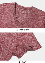 5-Pack Women'S Short Sleeve Dry Fit T-Shirt Moisture Wicking V-Neck Tee | Exercise Yoga Tees,Quick Dry Tops for Workout,Gym