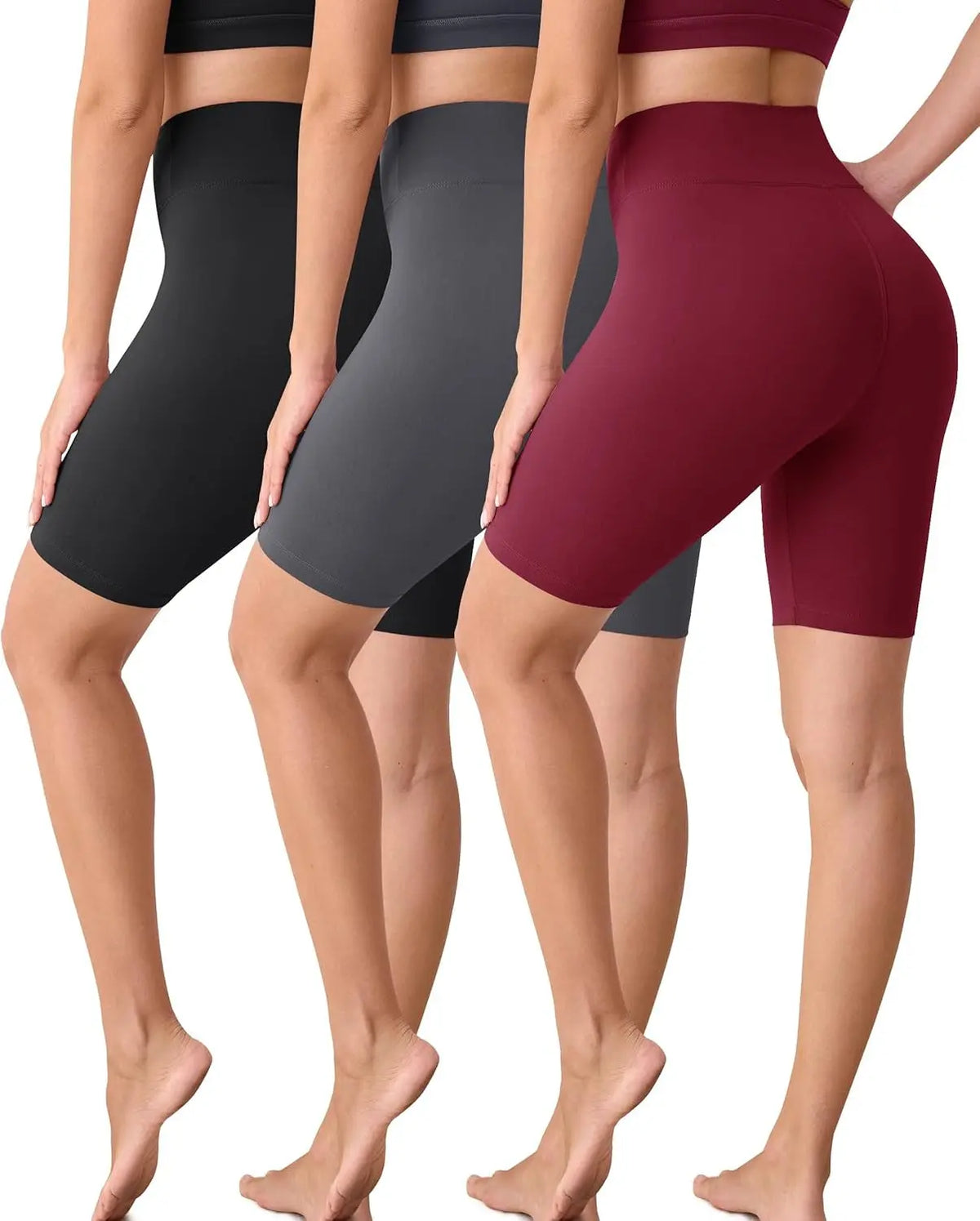 Creamlush 3 Pack Biker Shorts for Women -8