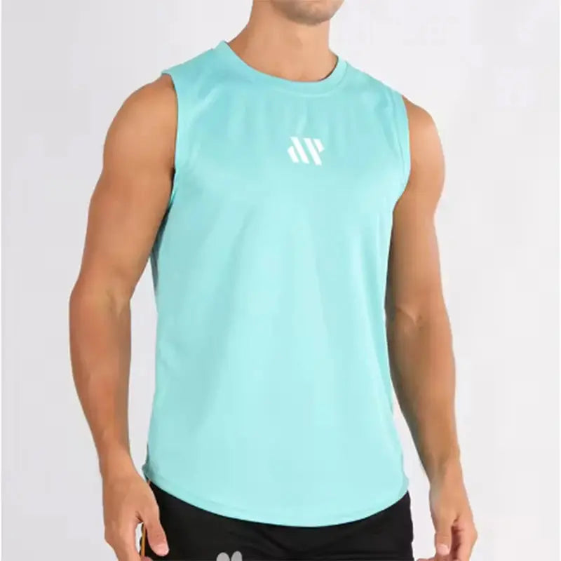 Summer New Gym Vest Men Bodybuilding Sleeveless Sports Tank Top Quick-Drying Mesh Fitness Running Tank Top Men Clothes