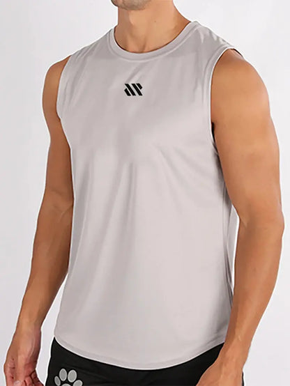 Summer New Gym Vest Men Bodybuilding Sleeveless Sports Tank Top Quick-Drying Mesh Fitness Running Tank Top Men Clothes