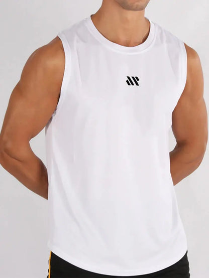 Summer New Gym Vest Men Bodybuilding Sleeveless Sports Tank Top Quick-Drying Mesh Fitness Running Tank Top Men Clothes