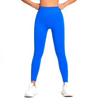 Yoga Leggings Women Seamless Sports Pants Low Ribbed Band Gym Clothes Fitness Workout Wear Scrunch Bum Tights