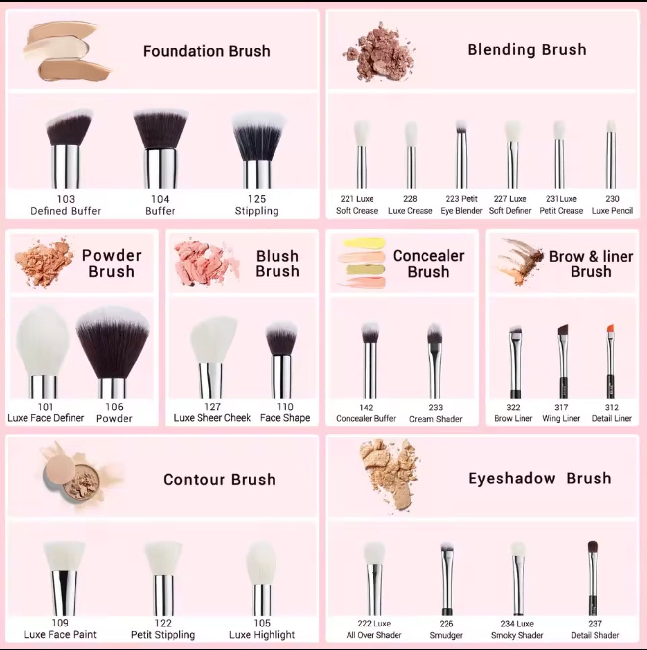 Aura Premium Makeup brushes