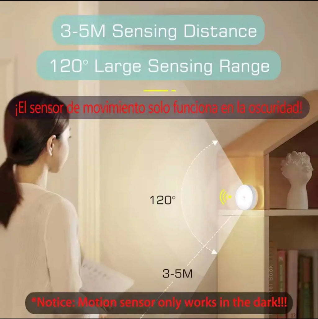 Motion Sensor Rechargeable Puck Light AURA