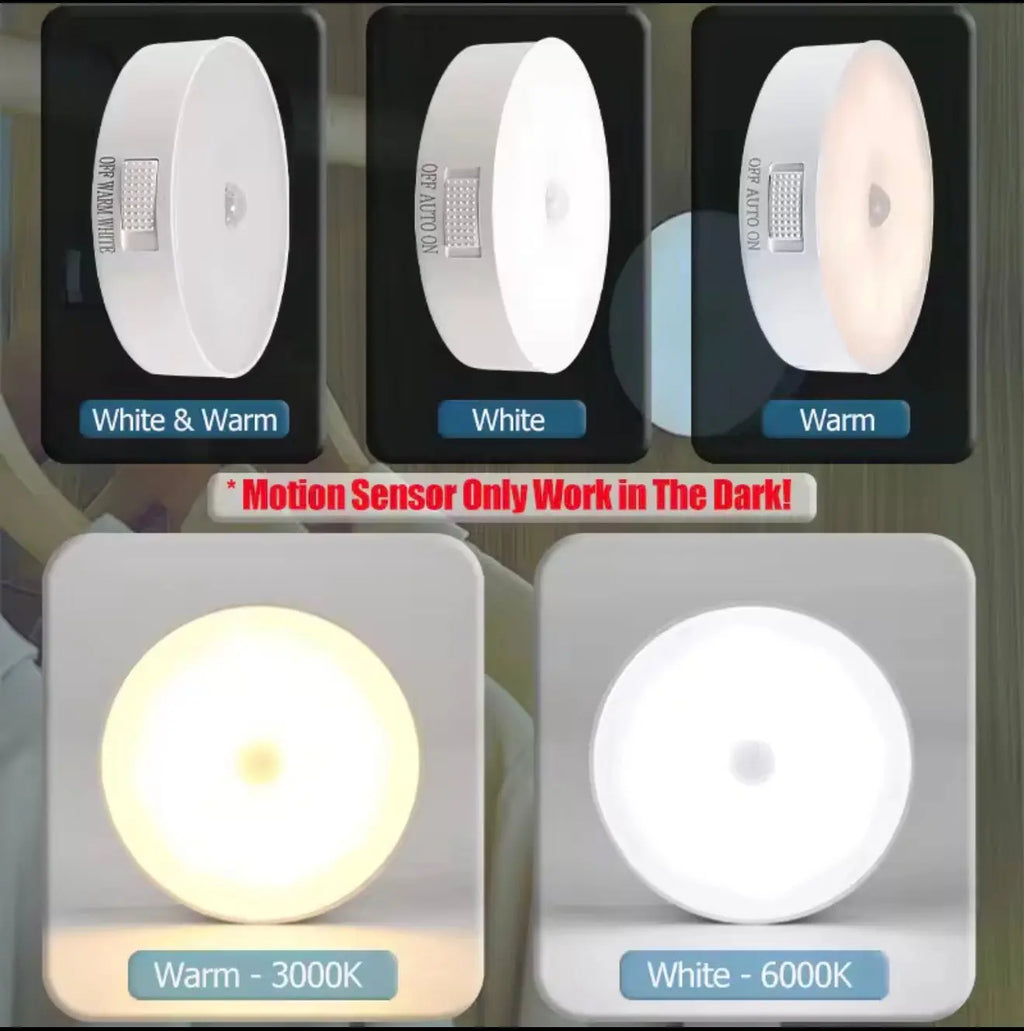 Motion Sensor Rechargeable Puck Light AURA