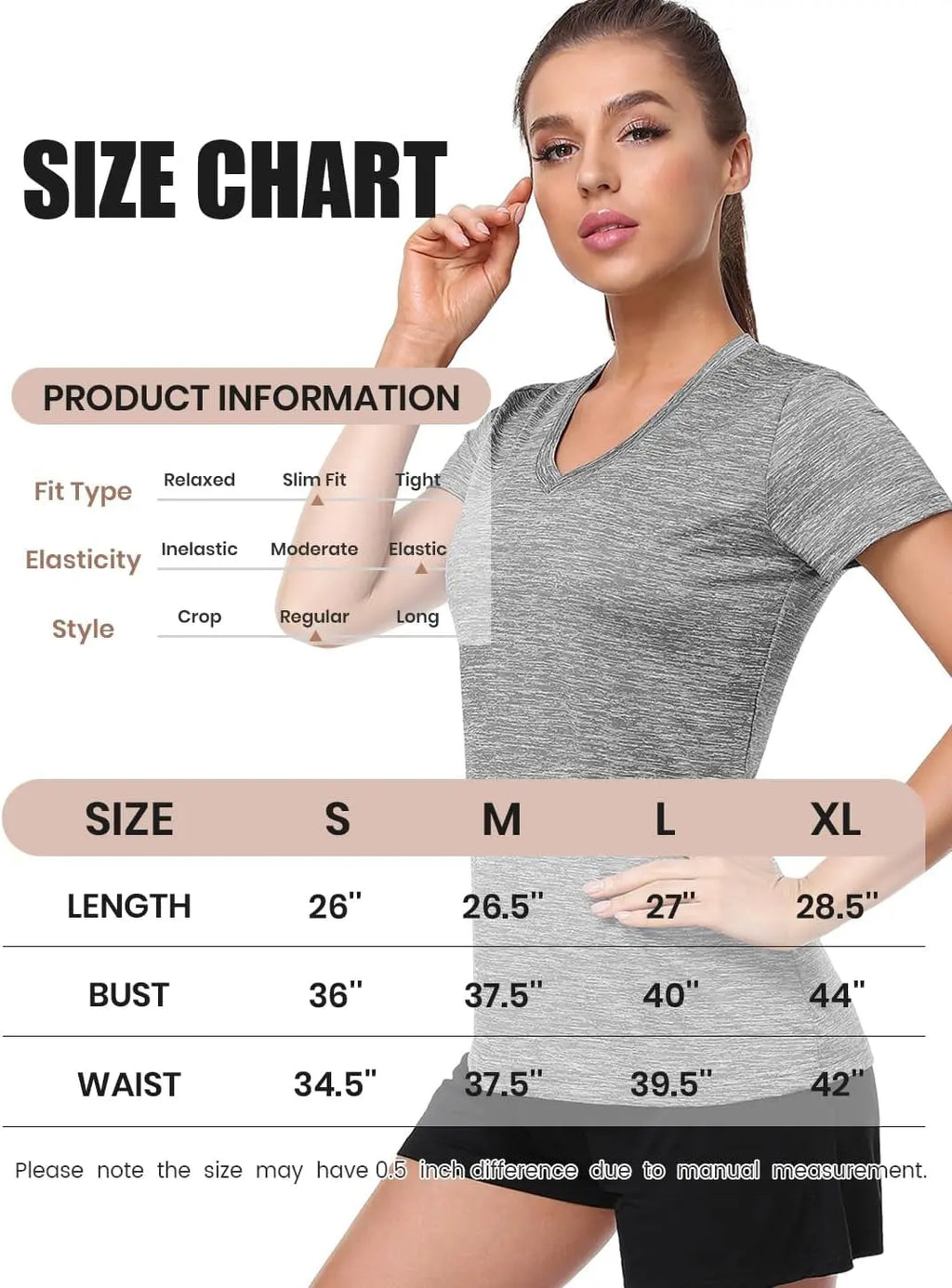 5-Pack Women'S Short Sleeve Dry Fit T-Shirt Moisture Wicking V-Neck Tee | Exercise Yoga Tees,Quick Dry Tops for Workout,Gym