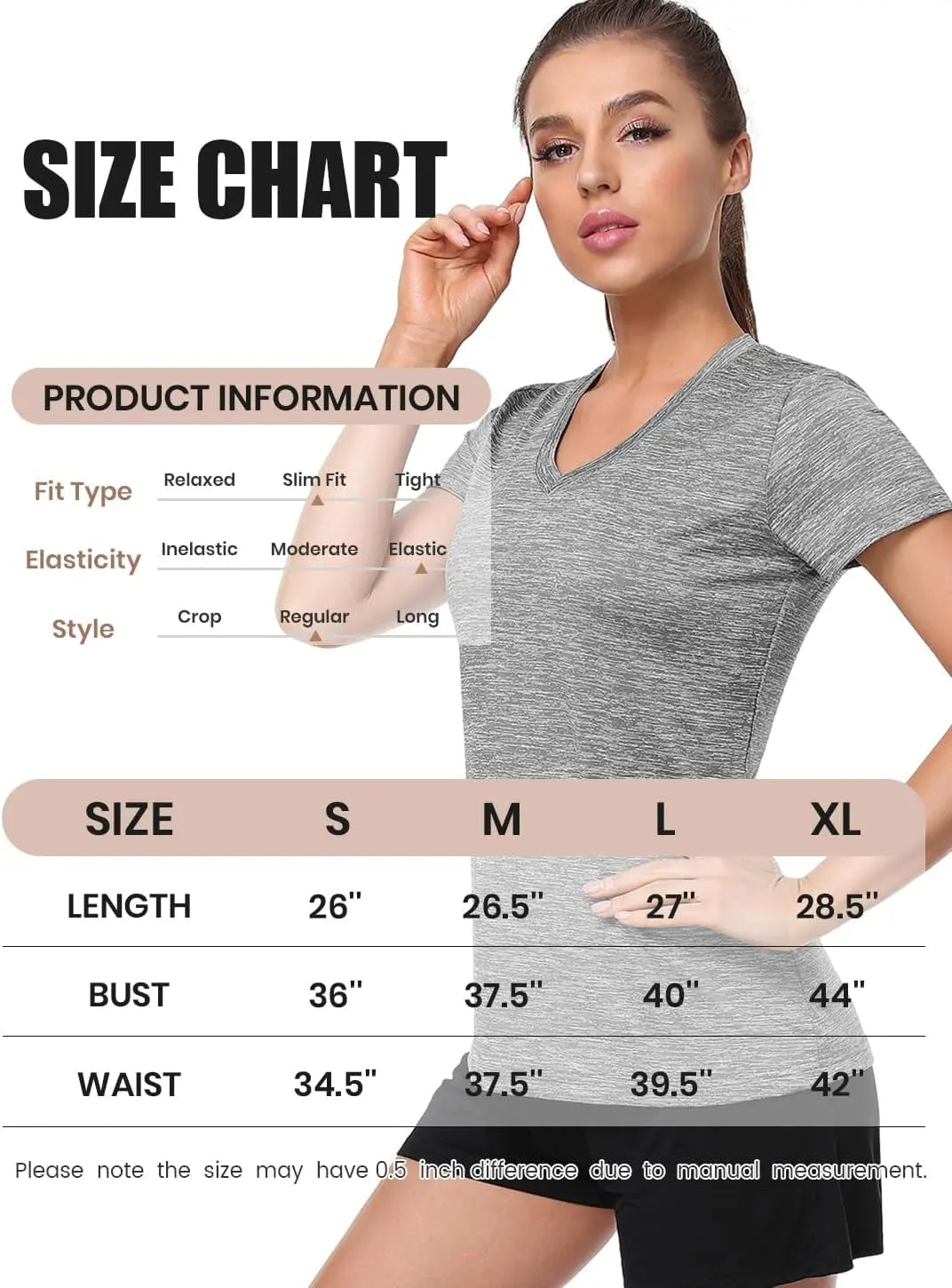 5-Pack Women'S Short Sleeve Dry Fit T-Shirt Moisture Wicking V-Neck Tee | Exercise Yoga Tees,Quick Dry Tops for Workout,Gym