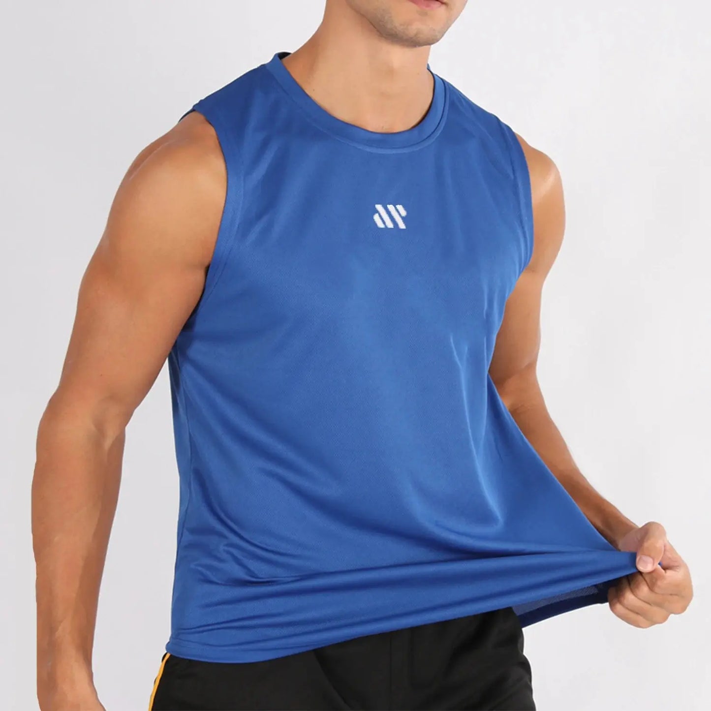 Summer New Gym Vest Men Bodybuilding Sleeveless Sports Tank Top Quick-Drying Mesh Fitness Running Tank Top Men Clothes
