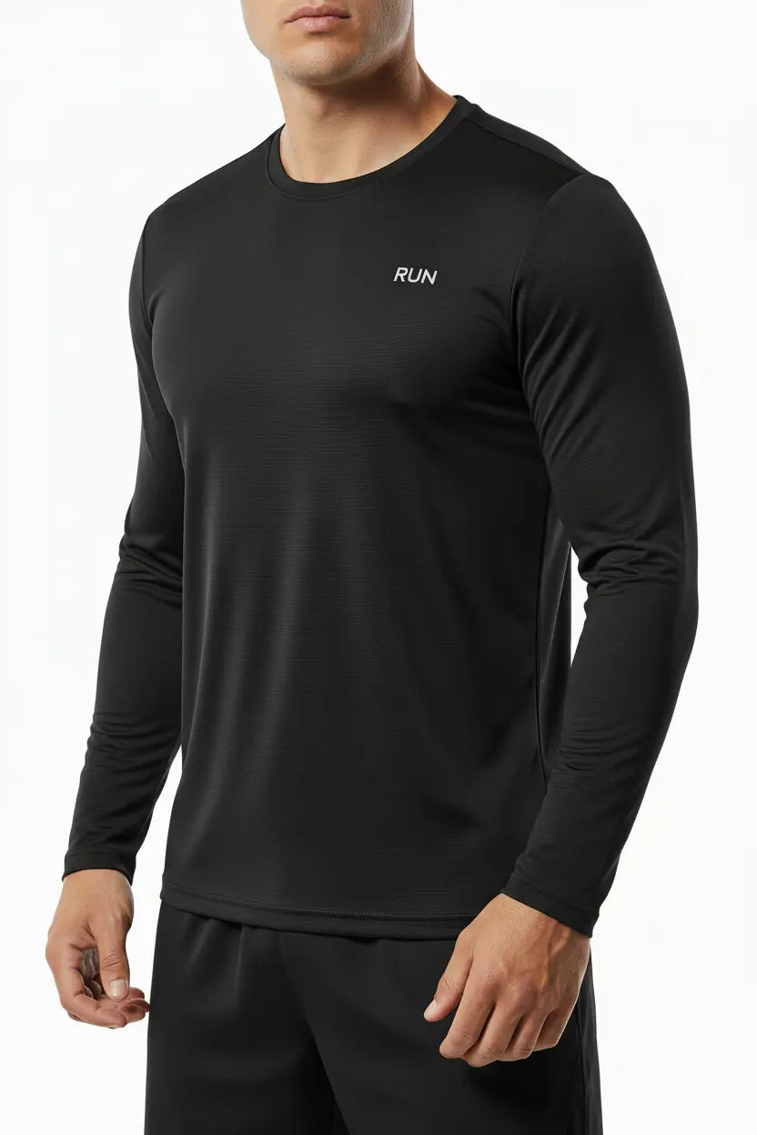 Long Sleeve T-Shirt – Black, No Face